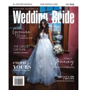 WA Wedding Bride cover 19: bride against pink velvet background